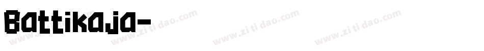 Battikaja字体转换
