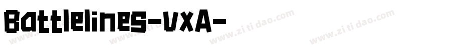 Battlelines-vxA字体转换