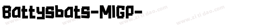 Battysbats-MlGP字体转换