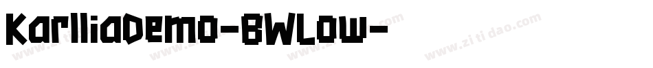 KarlliaDemo-BWLow字体转换