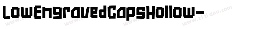 LowEngravedCapsHollow字体转换