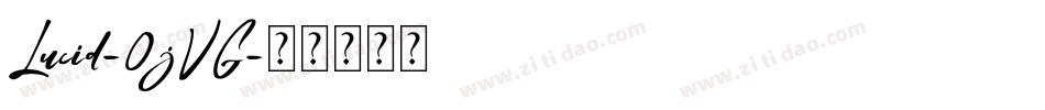 Lucid-0jVG字体转换