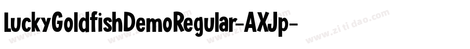 LuckyGoldfishDemoRegular-AXJp字体转换