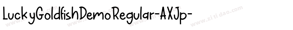 LuckyGoldfishDemoRegular-AXJp字体转换