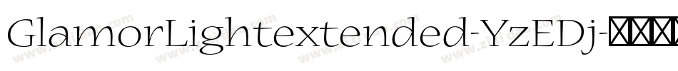 GlamorLightextended-YzEDj字体转换