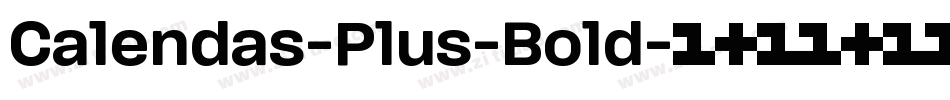 Calendas-Plus-Bold字体转换