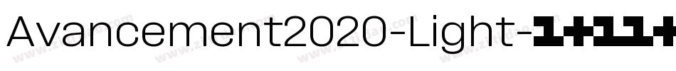 Avancement2020-Light字体转换