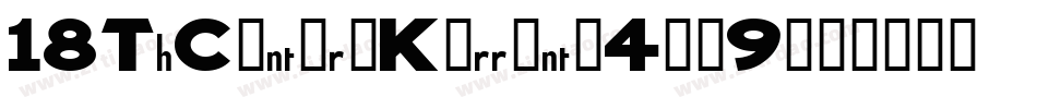 18ThCenturyKurrent-4gz9字体转换