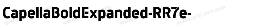 CapellaBoldExpanded-RR7e字体转换