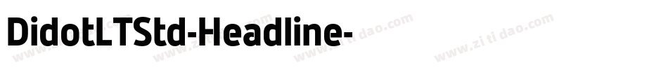 DidotLTStd-Headline字体转换