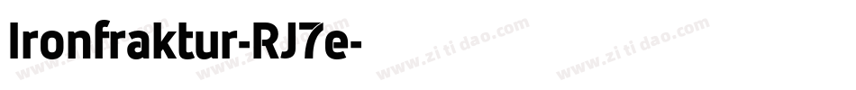 Ironfraktur-RJ7e字体转换