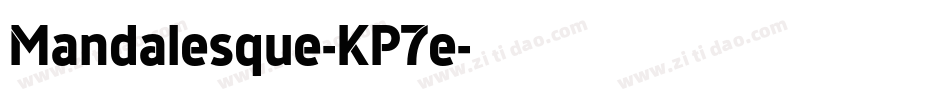 Mandalesque-KP7e字体转换