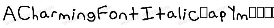 ACharmingFontItalic-apYm字体转换
