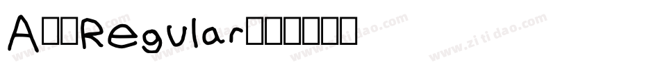 A南通Regular字体转换