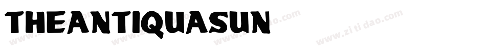TheAntiquaSun字体转换
