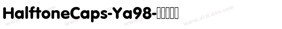 HalftoneCaps-Ya98字体转换