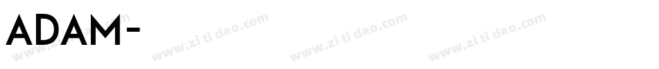adam字体转换