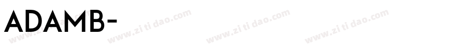 adamb字体转换