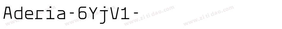 Aderia-6YjV1字体转换