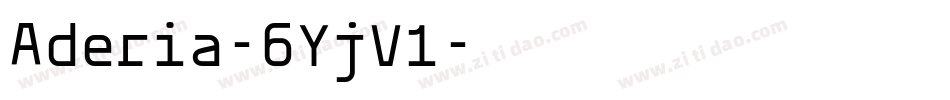 Aderia-6YjV1字体转换