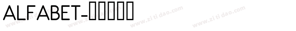 ALFABET字体转换