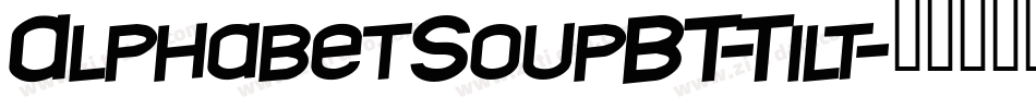 AlphabetSoupBT-Tilt字体转换