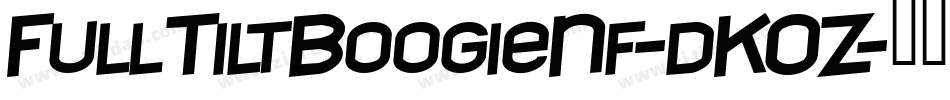 FullTiltBoogieNf-dKOZ字体转换