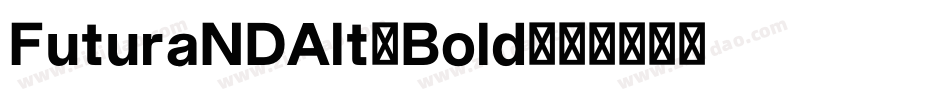 FuturaNDAlt-Bold字体转换