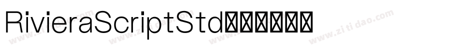 RivieraScriptStd字体转换