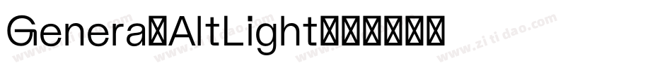 Genera-AltLight字体转换