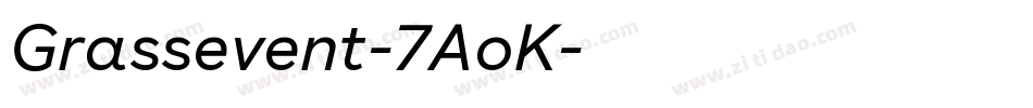 Grassevent-7AoK字体转换