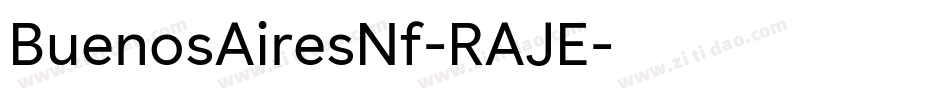 BuenosAiresNf-RAJE字体转换