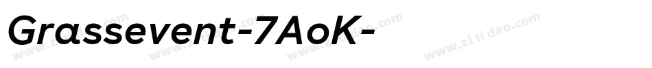 Grassevent-7AoK字体转换