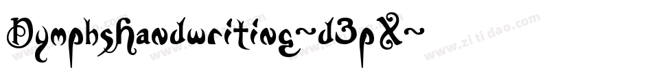 NymphsHandwriting-d3pX字体转换