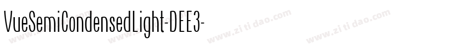 VueSemiCondensedLight-DEE3字体转换