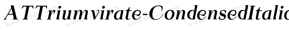 ATTriumvirate-CondensedItalic字体转换