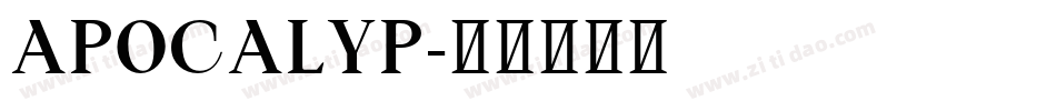 APOCALYP字体转换