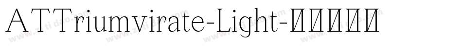 ATTriumvirate-Light字体转换