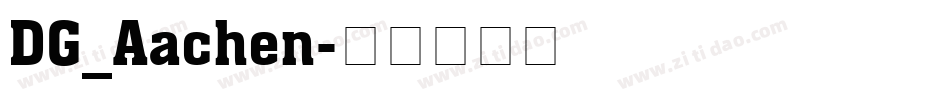 DG_Aachen字体转换