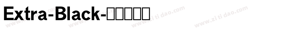 Extra-Black字体转换