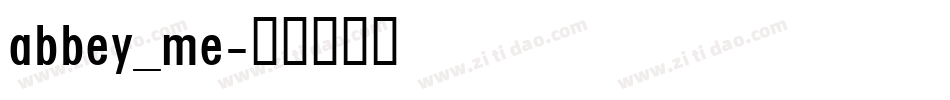 abbey_me字体转换