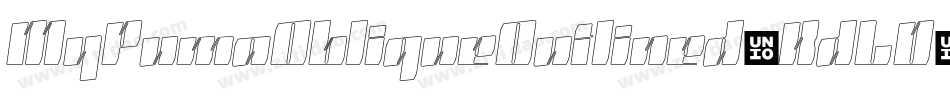 MyPumaObliqueOutlined-KdLD字体转换