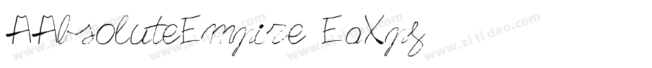 AAbsoluteEmpire-EaXpg字体转换