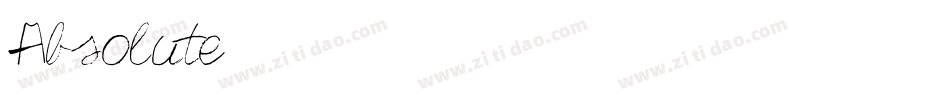 Absolute字体转换