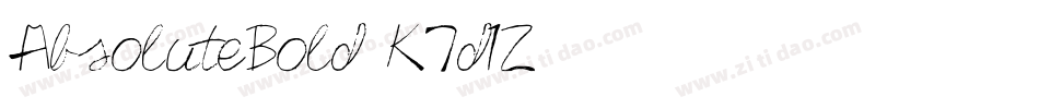 AbsoluteBold-K7d1Z字体转换