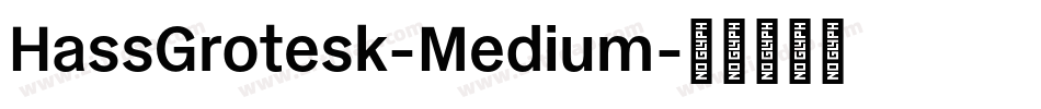 HassGrotesk-Medium字体转换