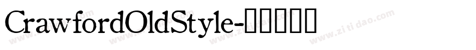 CrawfordOldStyle字体转换