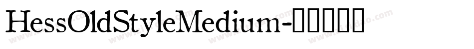 HessOldStyleMedium字体转换