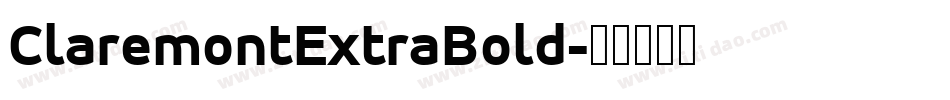 ClaremontExtraBold字体转换