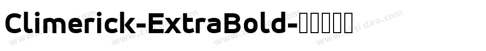 Climerick-ExtraBold字体转换